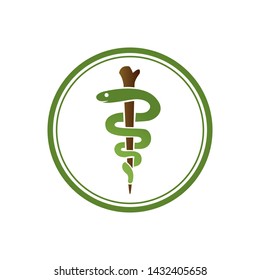 Medical Health Caduceus Symbol Asclepius's Wand 
Icon