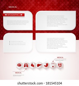 Medical health care background. 