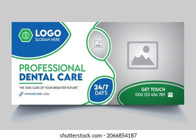 Medical health care billboard banner free Vector