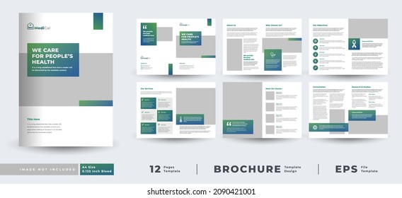 Medical Health Care Brochure Or Company Profile Magazine Template