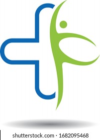 medical or health care center logo design concept