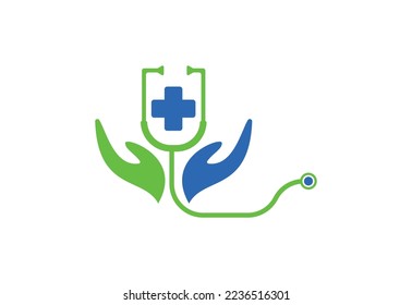 Medical and health care center logo design template. vector illustrator.