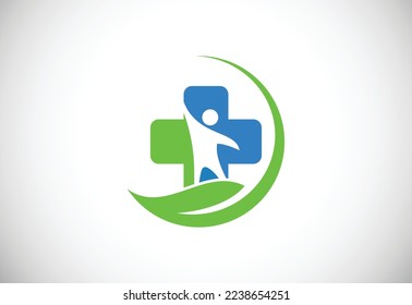 Medical and health care center logo design template. vector illustrator