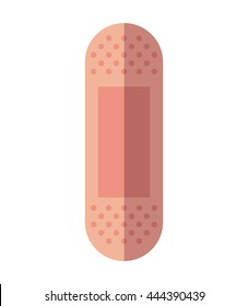 Medical and Health care concept represented by bandage icon. isolated and flat illustration 