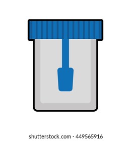 Medical and Health care concept represented by jar icon. Isolated and flat illustration 