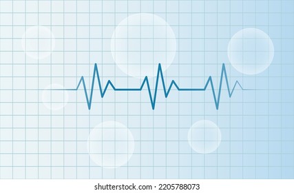Medical health care heart lifeline background