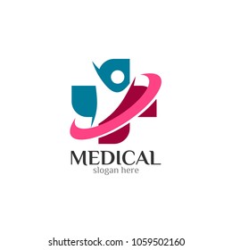 Medical Health Care Icon Template Design. Vector Illustration