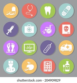 Medical and health care icons