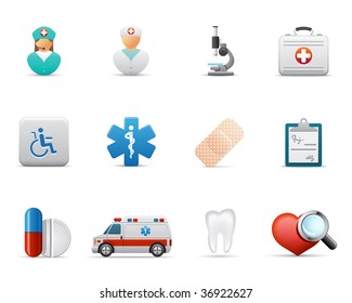 Medical and health care icons