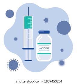 medical health care icons to corona virus vaccine concept. injection immunization illustrations. 