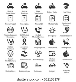 Medical & Health care Icons (Gray Series) - Set 3