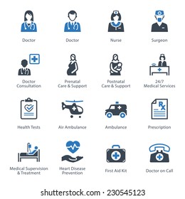 Medical & Health Care Icons Set 1 - Services 