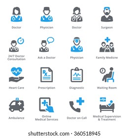 Medical & Health Care Icons Set 1 - Services | Sympa Series