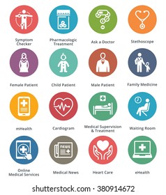 Medical & Health Care Icons Set 2 - Dot Series
