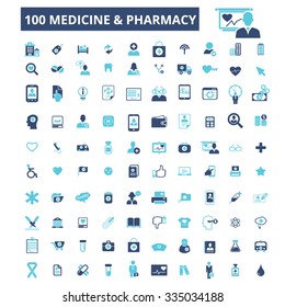 Medical and health care  icons, signs vector concept set for infographics, mobile, website, application

