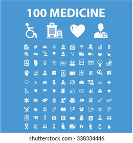 Medical and health care  icons, signs vector concept set for infographics, mobile, website, application
