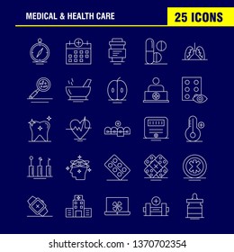 Medical And Health Care Line Icon for Web, Print and Mobile UX/UI Kit. Such as: Medical, Browse, Compass, Navigation, Calendar, Medical, Health, Plus, Pictogram Pack. - Vector