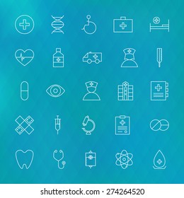 Medical Line Icons Healthcare Symbol Stock Vector (Royalty Free) 1655821000