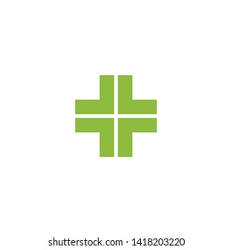Medical and health care logo design icon vector template