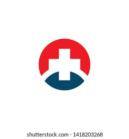 Medical and health care logo design icon vector template