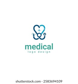 Medical Health Care Logo Design Vector Template