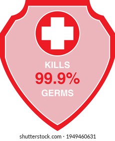 Medical health care protection shield: kills 99.9% germs