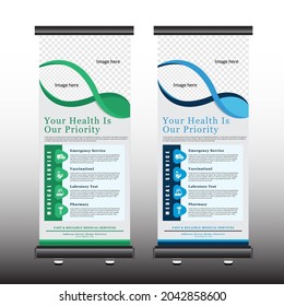 Medical Health Care Roll-Up Banner