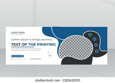 Medical health care social media post template