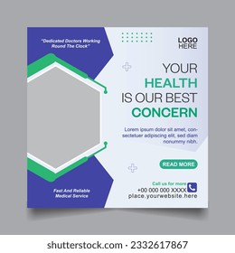 Medical and health care social media post