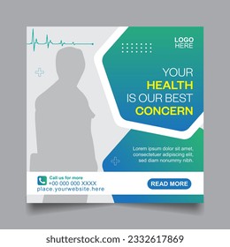 Medical and health care social media post