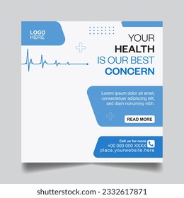 Medical and health care social media post