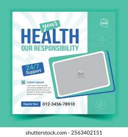 Medical and Health Care social media post template