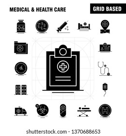 Medical And Health Care Solid Glyph Icon for Web, Print and Mobile UX/UI Kit. Such as: Heart, Care, Medical, Medical, Medicine, Hospital, Tablets, Medical, Pictogram Pack. - Vector