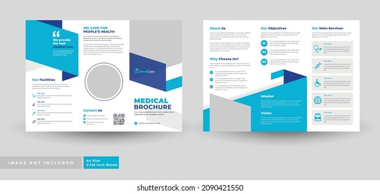 Medical Health Care Tri Fold Brochure Template