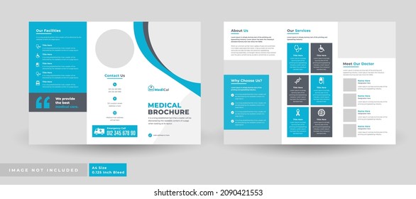 Medical Health Care Tri Fold Brochure Template