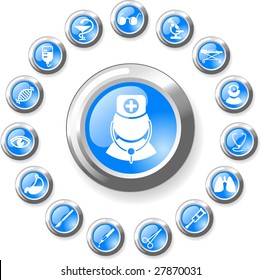 Medical and health care vector icons, part 2