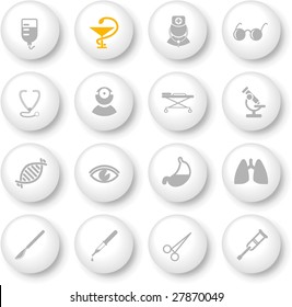 Medical and health care vector icons, part 2