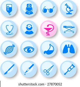 Medical and health care vector icons, part 2