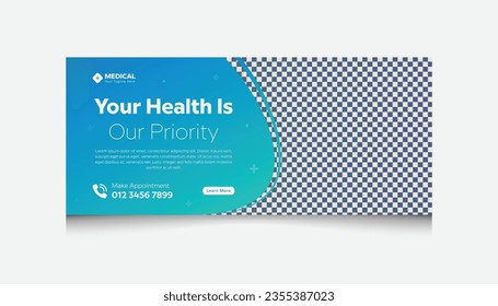 Medical Health Facebook Banner thumbnail design