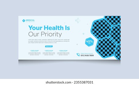 Medical Health Facebook Banner thumbnail design