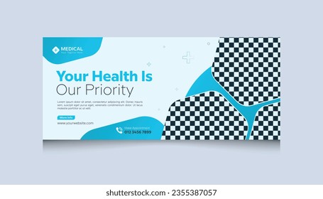 Medical Health Facebook Banner thumbnail design