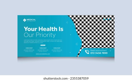 Medical Health Facebook Banner thumbnail design