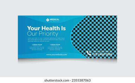 Medical Health Facebook Banner thumbnail design