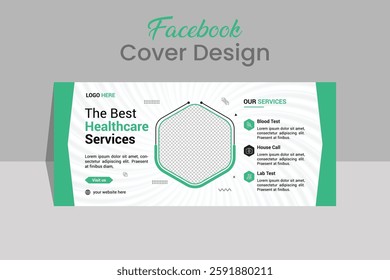 Medical Health Facebook Cover Design Template