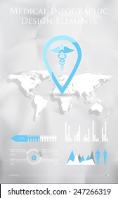 Medical, health and healthcare icons and infographic