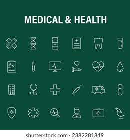 Medical Health Icon Add Kit