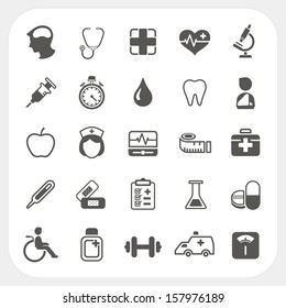 Medical and health icons set