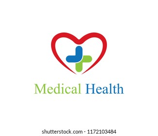 Medical Health Logo Stock Vector (Royalty Free) 1172103484