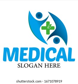 medical and health logo creator vector