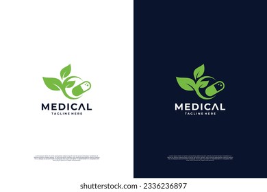 Medical and health logo design. Medical pharmacy logotype.